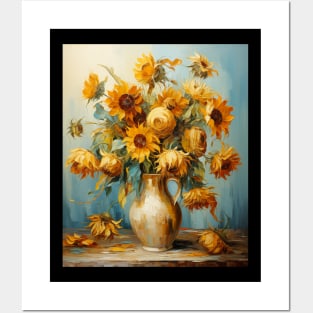 Sunflowers by Vincent Van Gogh Post-Impressionist Posters and Art